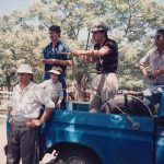 Año 1992. Remate Feria en Baradero, Oscar Subarooca, Nicolas Subarroca, Roberto Subarroca, Tomas Reynal y Victor Sisini.
